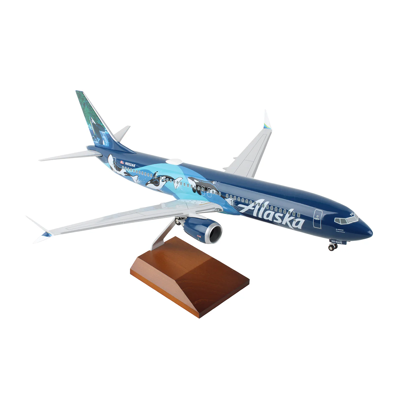Alaska Airlines Boeing 737 MAX 9 1:100 Model - Image 3