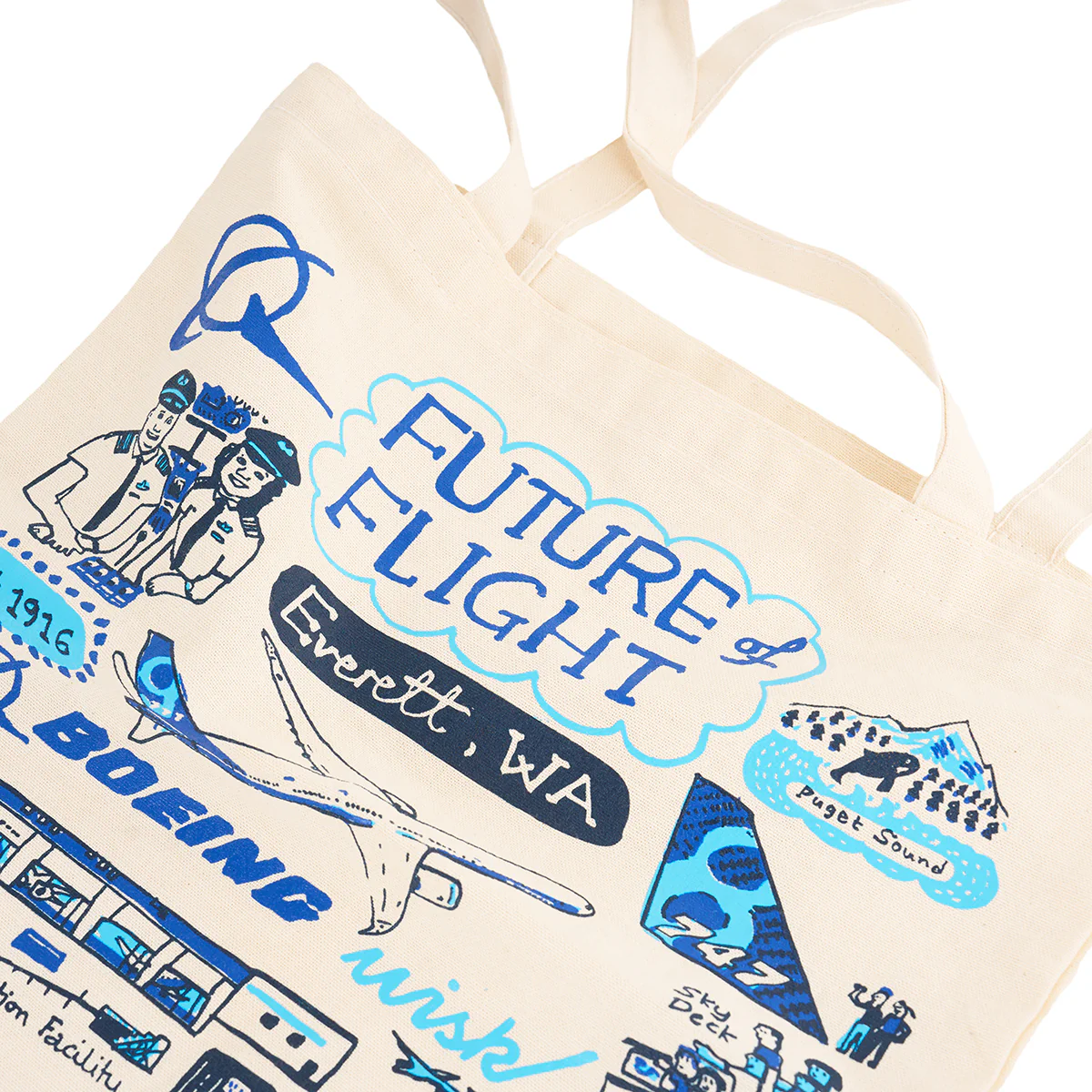 Boeing Future of Flight Destination Canvas Tote Bag - Image 2