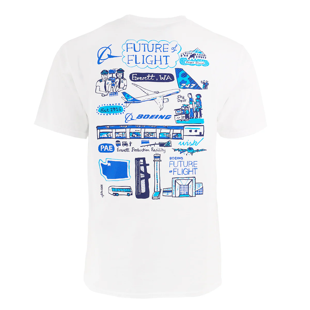 Boeing Future of Flight Destination Unisex T-Shirt - Image 2