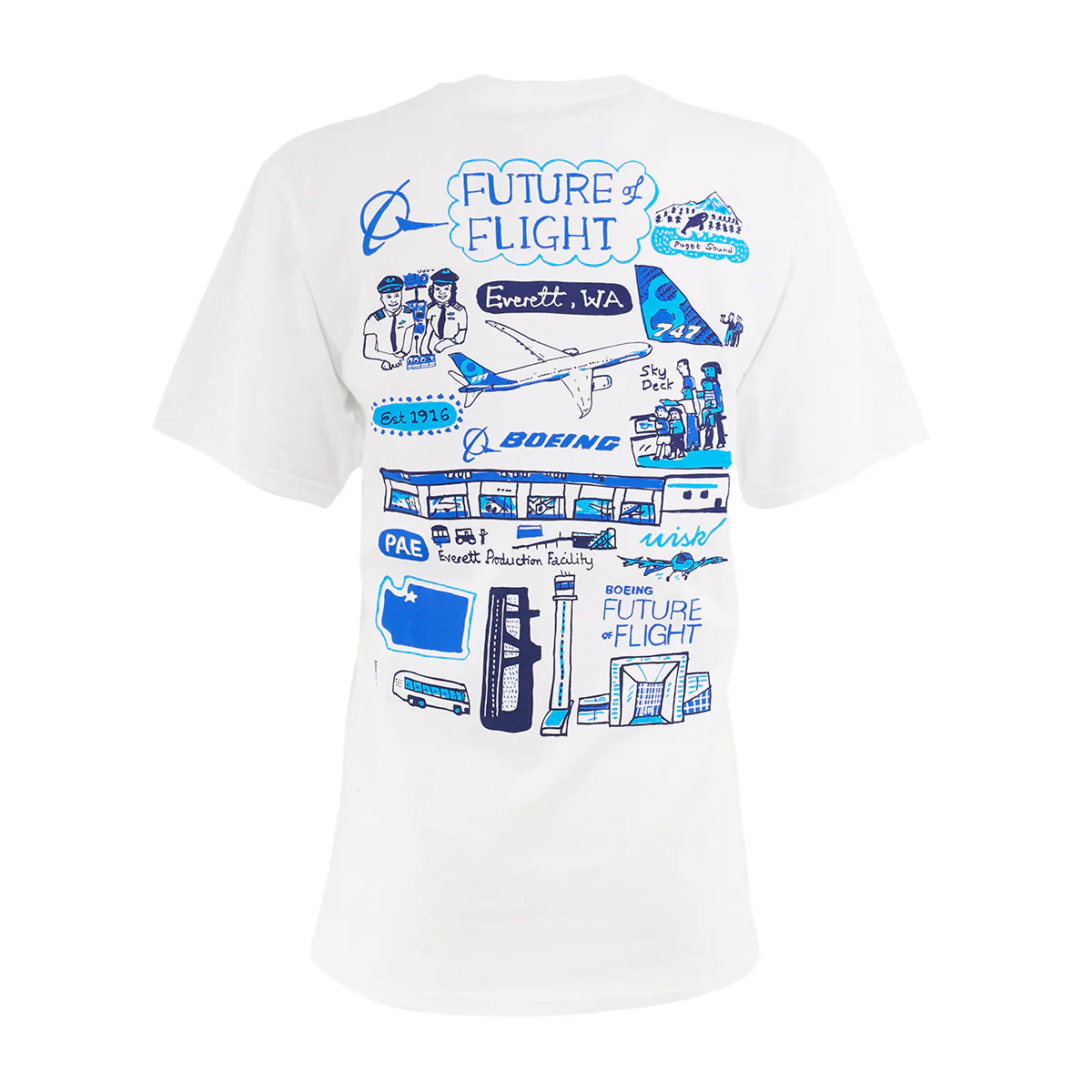 Boeing Future of Flight Destination Unisex T-Shirt - Image 4