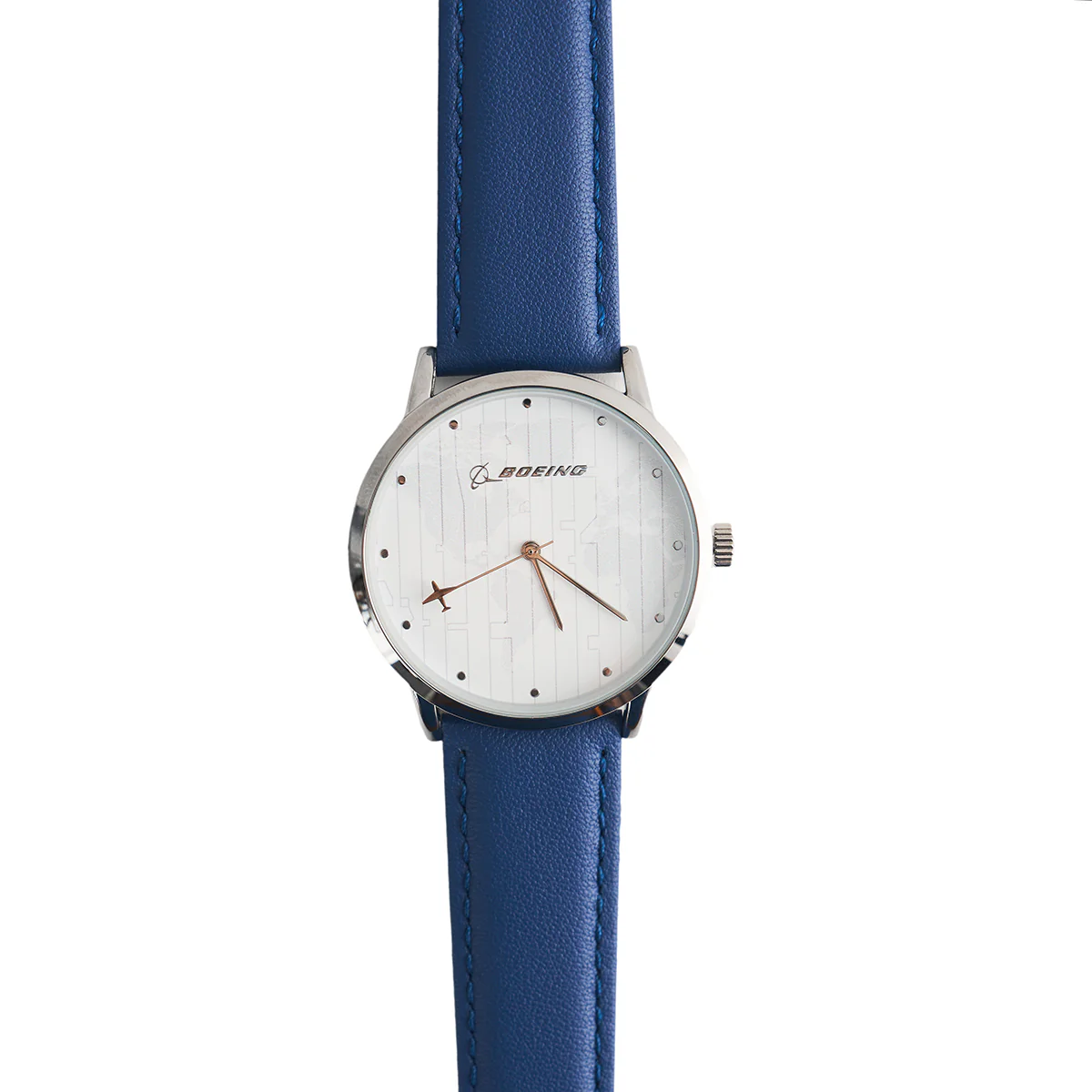 Boeing Men's Rotating Watch White Dial - Image 2