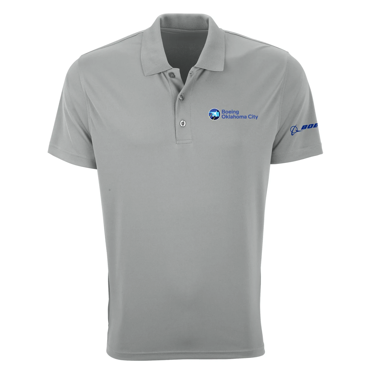 Boeing Oklahoma City Men’s Mesh Tech Polo - Image 2