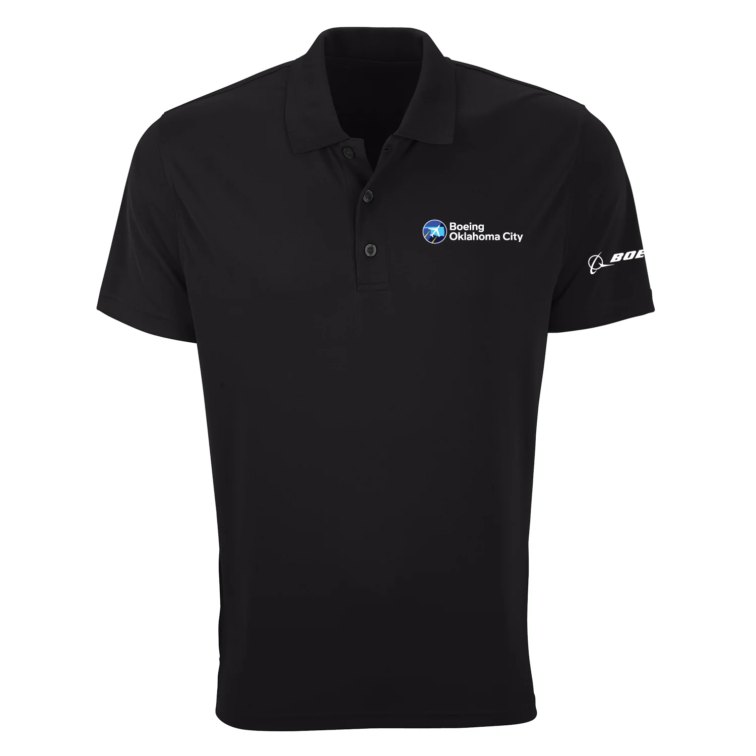 Boeing Oklahoma City Men’s Mesh Tech Polo - Image 3