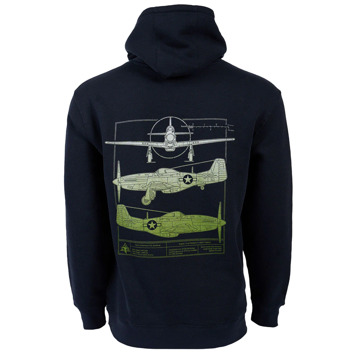 Boeing P-51 Mustang Heritage Unisex Hoodie - Image 3