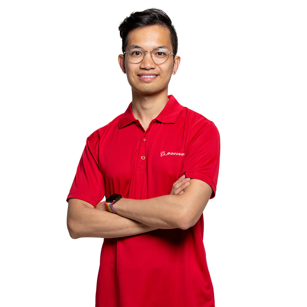 Boeing Signature Logo Solid Mesh Tech Polo - Image 6