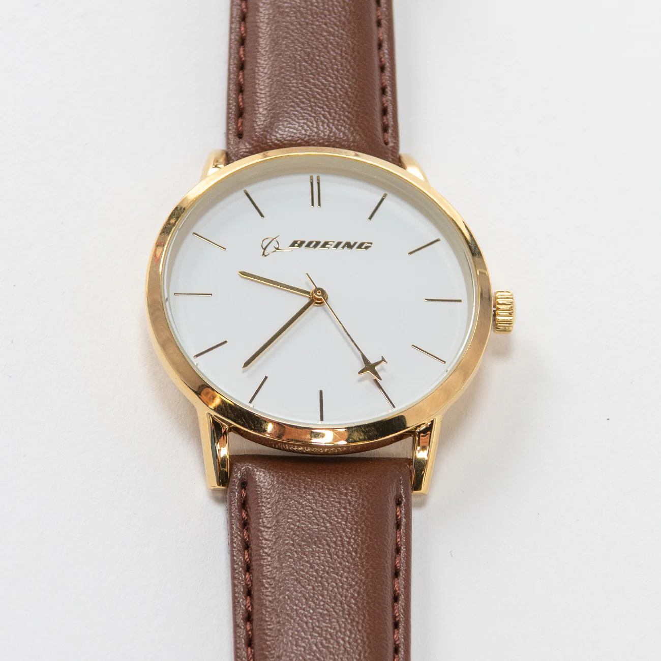 Boeing Women's Gold Rotating Airplane Watch - Image 3