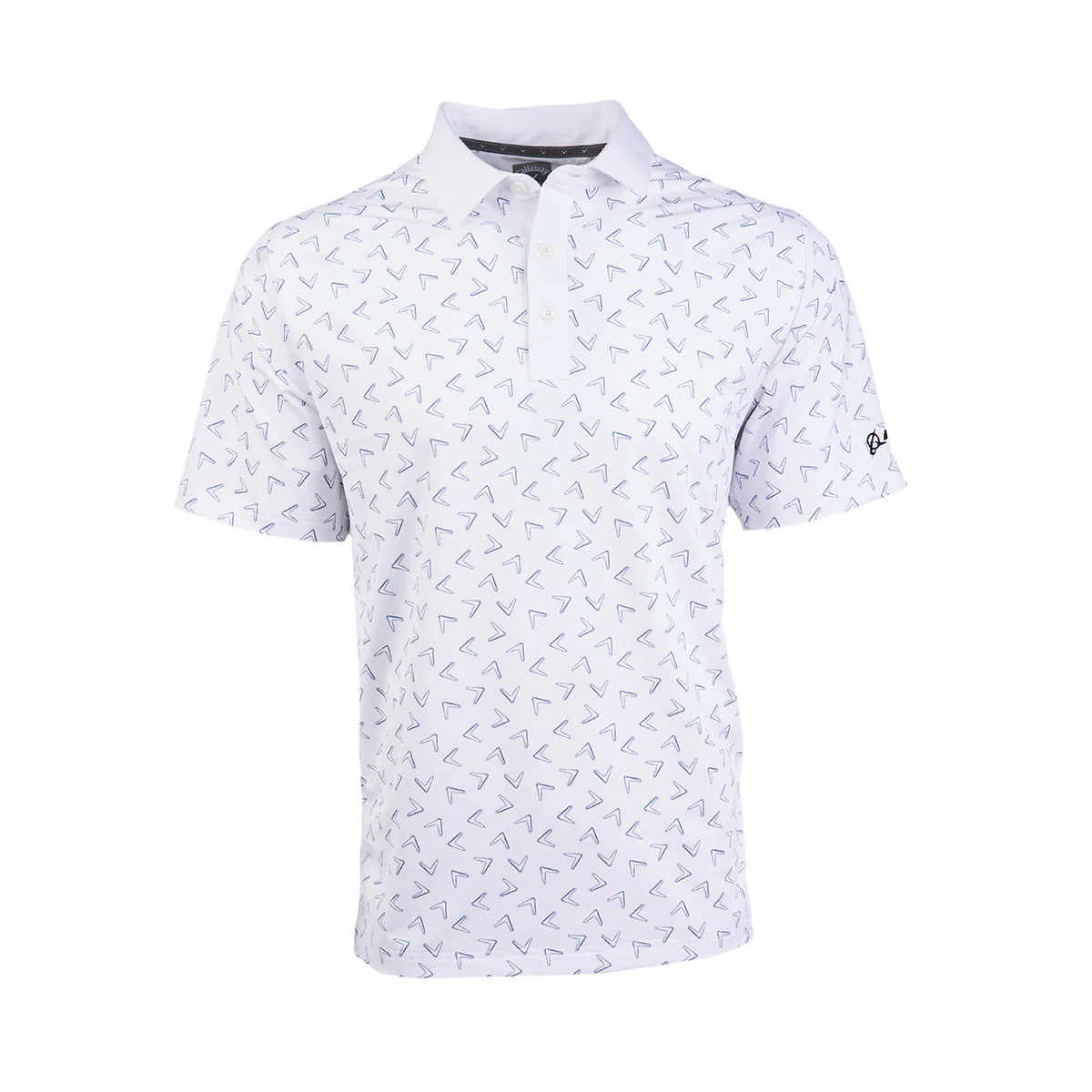 Callaway Boeing Men’s Ventilated Chevron Print Polo - Image 3