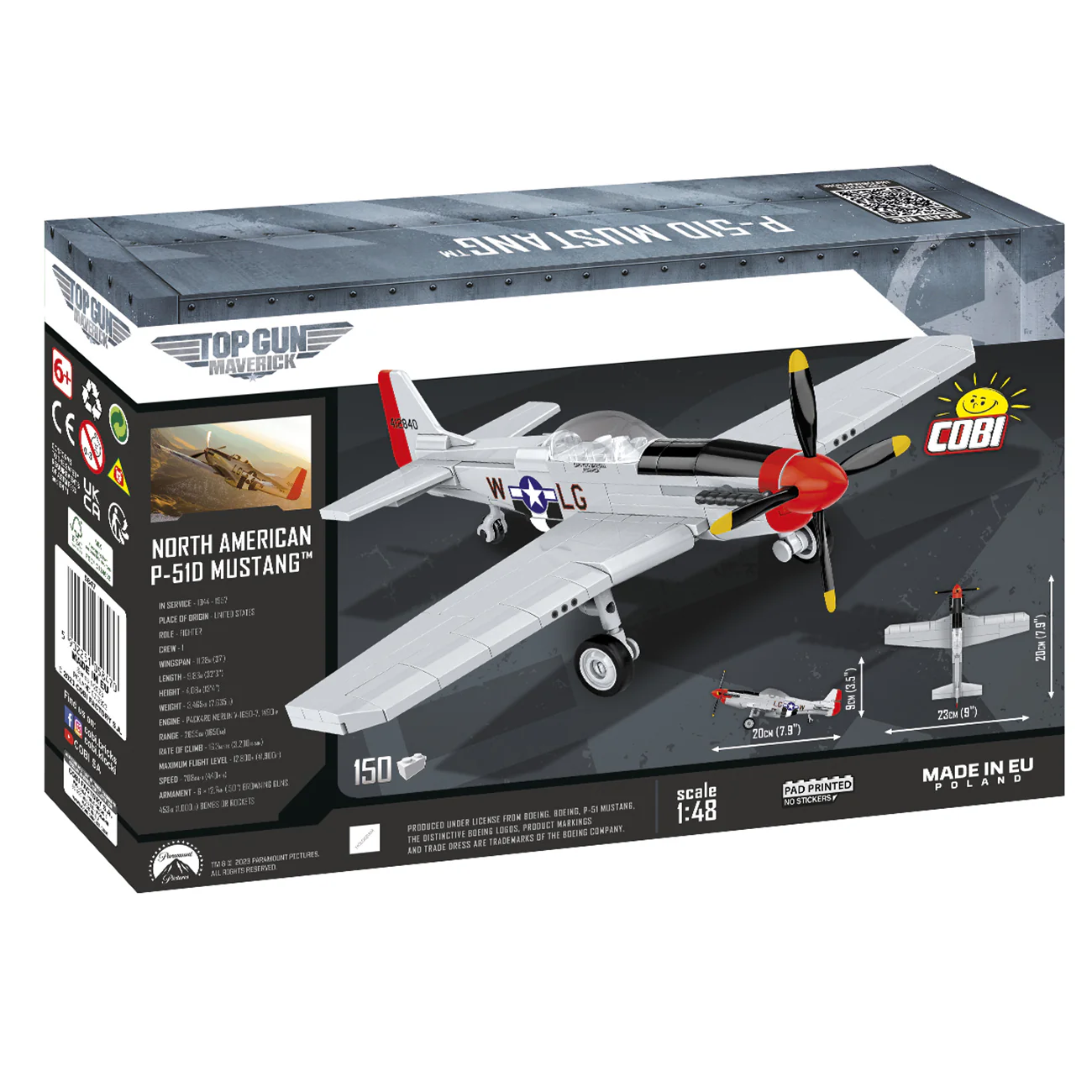 COBI Boeing Mustang P-51D Top Gun 1:48 Building Kit - Image 5