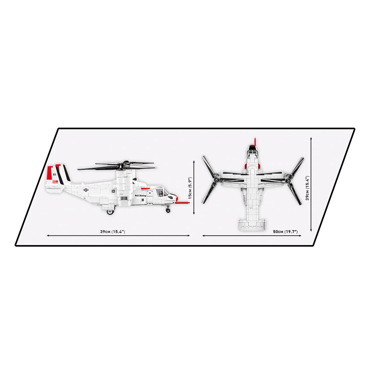 COBI Boeing V-22 Osprey Building Kit - Image 5