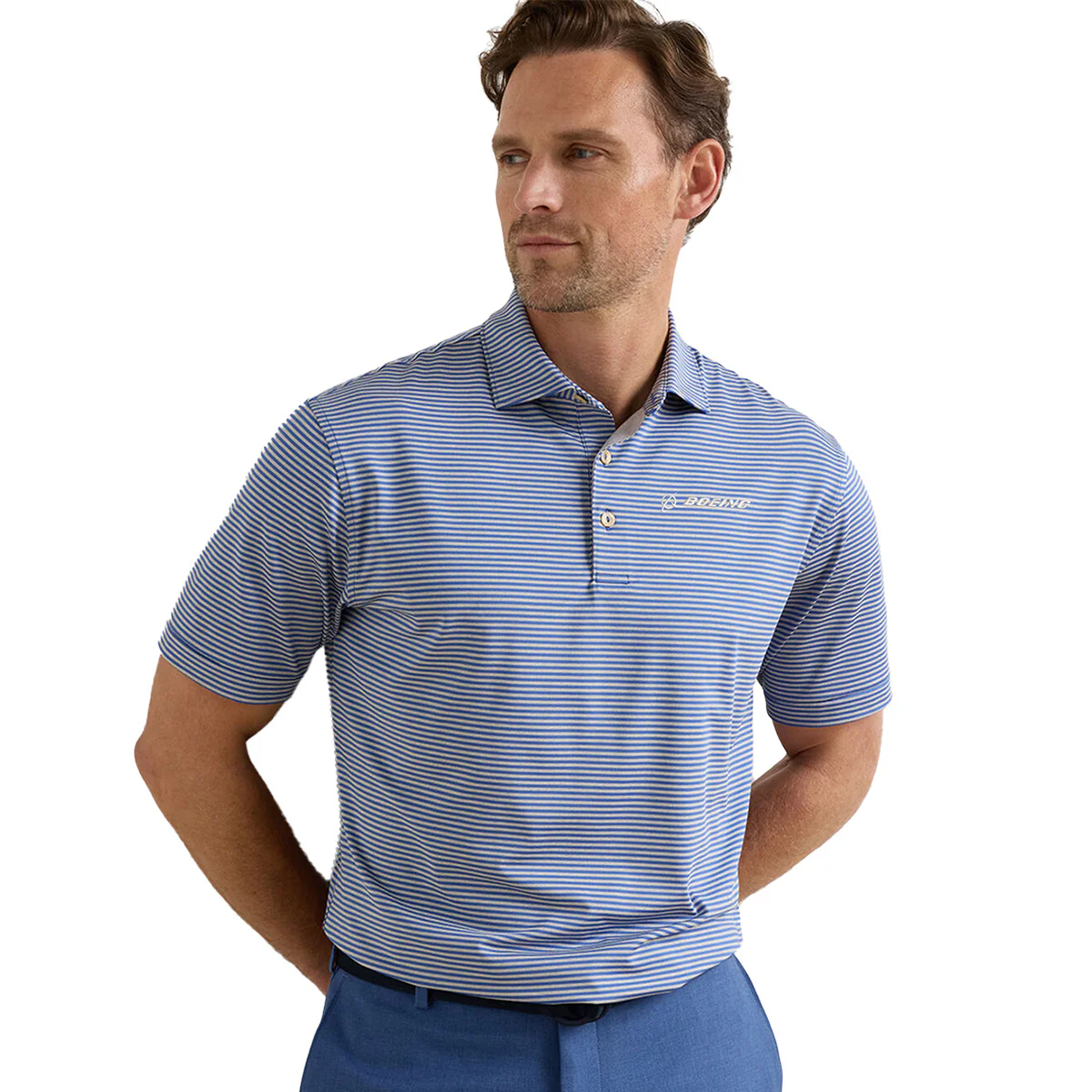 Peter Millar Boeing Men’s Hales Performance Polo - Image 2