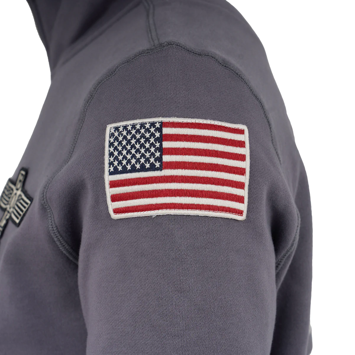Red Canoe Boeing Airplane Logo Full Zip Sweatshirt - Image 4