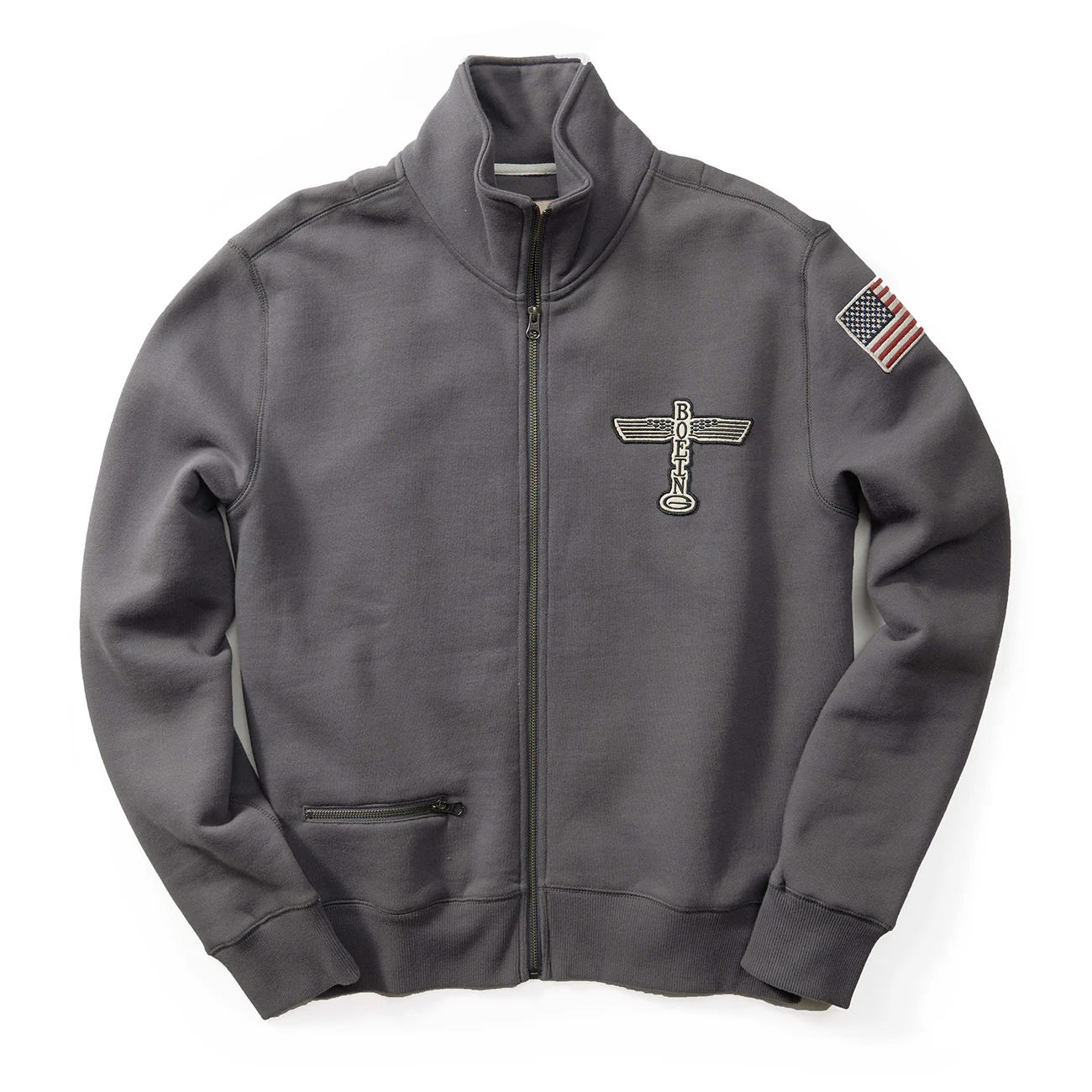 Red Canoe Boeing Airplane Logo Full Zip Sweatshirt - Image 7